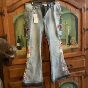 ThCreasa Denim Fashion Embroidered Jeans